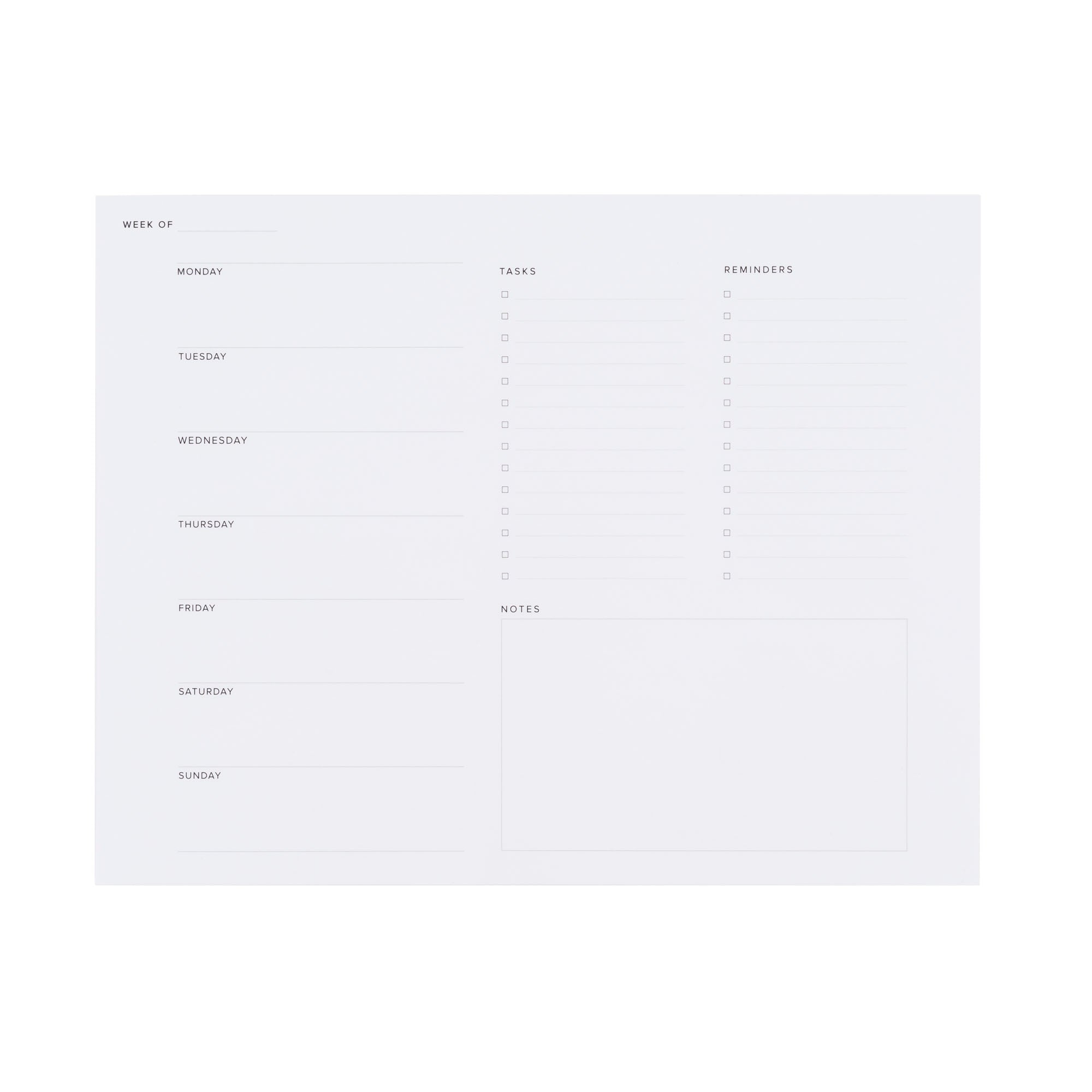 Weekly Task Pad - 11:11 Supply