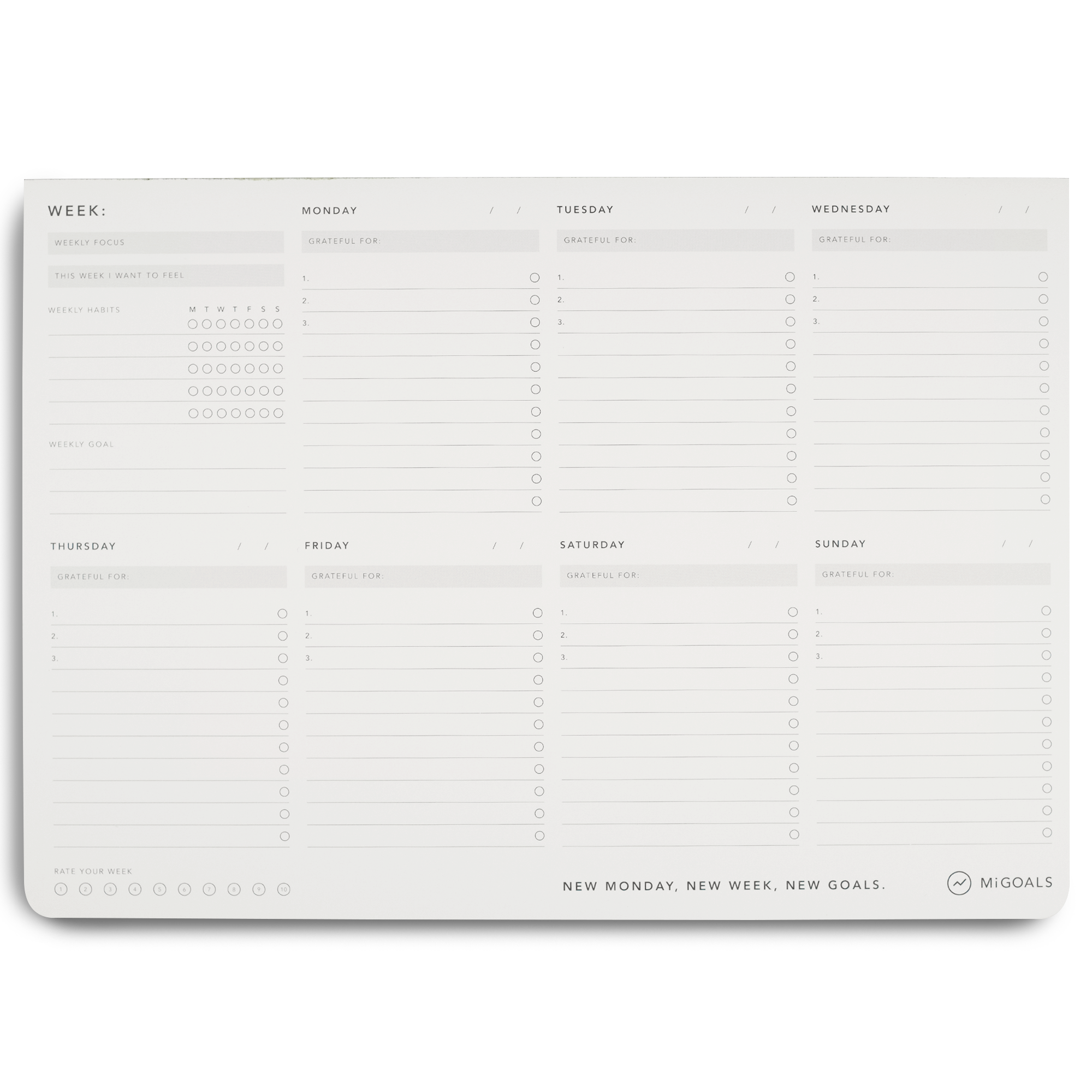 Weekly Desk Task Pad - 11:11 Supply