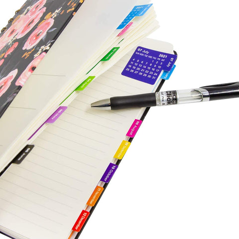 2021 Monthly Calendar Tabs - 11:11 Supply